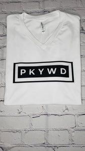 White V-Neck